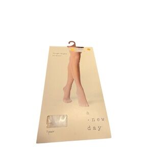 NEW- A New Day Women's Beige Thigh Highs